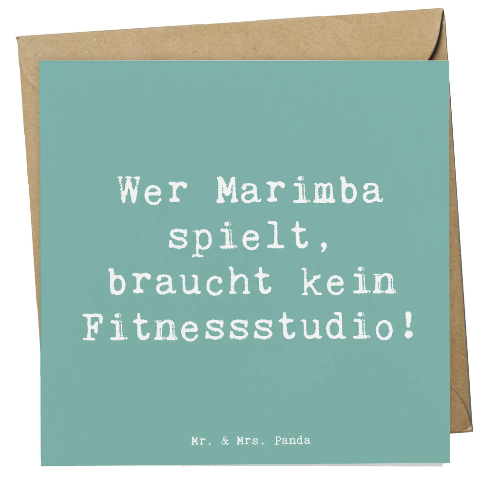 Deluxe Karte Spruch Marimba Fitness Karte, Grußkarte, Klappkarte, Einladungskarte, Glückwunschkarte, Hochzeitskarte, Geburtstagskarte, Hochwertige Grußkarte, Hochwertige Klappkarte, Instrumente, Geschenke Musiker, Musikliebhaber