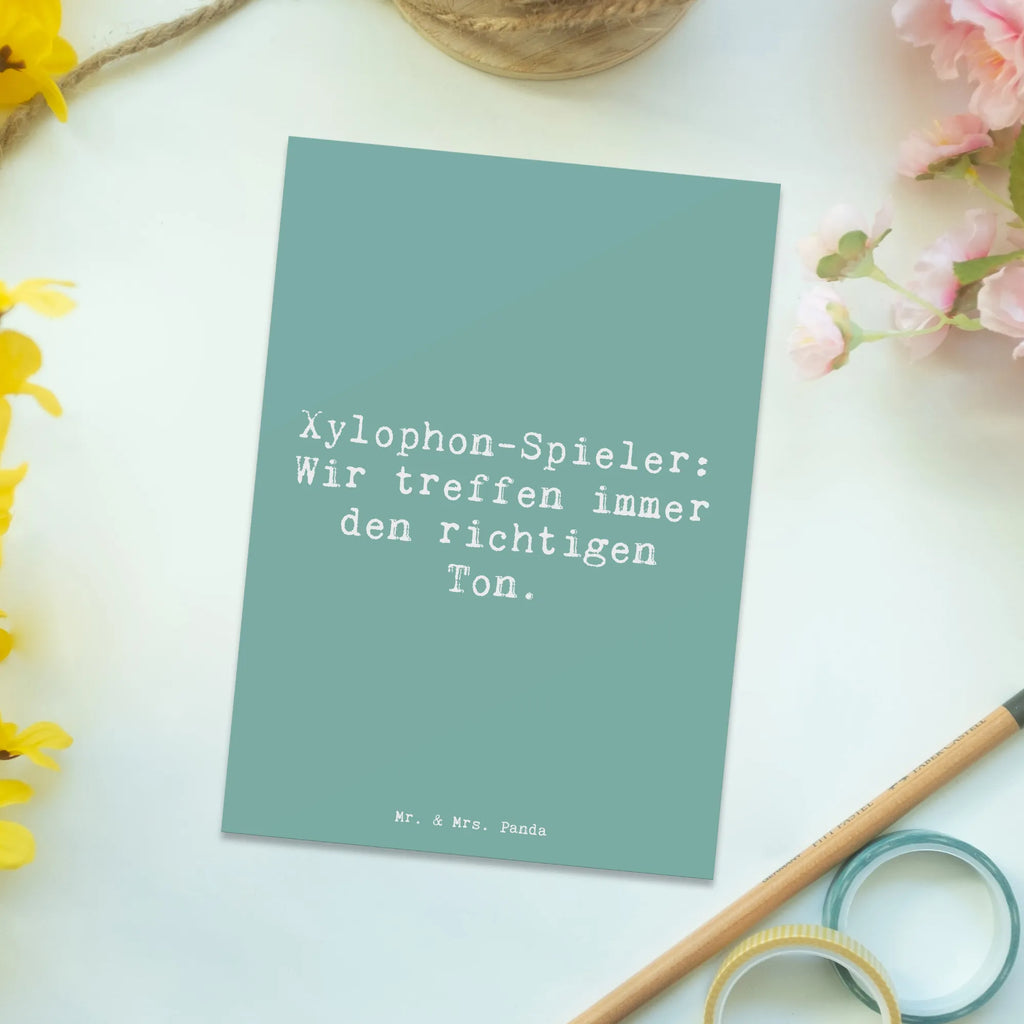 Postkarte Spruch Xylophon Melodie Postkarte, Karte, Geschenkkarte, Grußkarte, Einladung, Ansichtskarte, Geburtstagskarte, Einladungskarte, Dankeskarte, Ansichtskarten, Einladung Geburtstag, Einladungskarten Geburtstag, Instrumente, Geschenke Musiker, Musikliebhaber