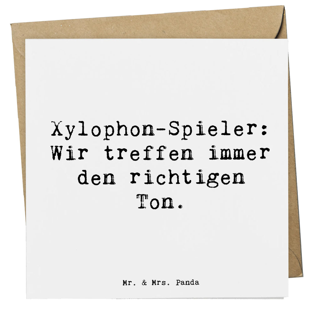 Deluxe Karte Spruch Xylophon Melodie Karte, Grußkarte, Klappkarte, Einladungskarte, Glückwunschkarte, Hochzeitskarte, Geburtstagskarte, Hochwertige Grußkarte, Hochwertige Klappkarte, Instrumente, Geschenke Musiker, Musikliebhaber