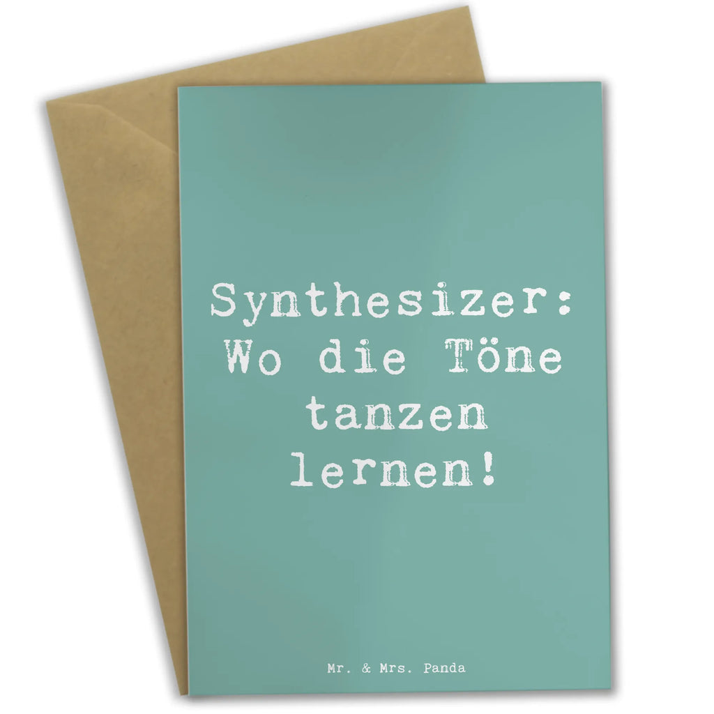 Grußkarte Spruch Synthesizer Tanz Grußkarte, Klappkarte, Einladungskarte, Glückwunschkarte, Hochzeitskarte, Geburtstagskarte, Karte, Ansichtskarten, Instrumente, Geschenke Musiker, Musikliebhaber