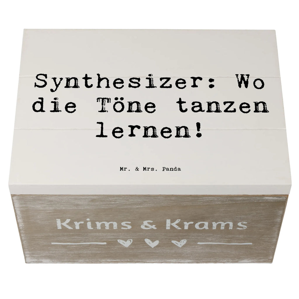 Holzkiste Spruch Synthesizer Tanz Holzkiste, Kiste, Schatzkiste, Truhe, Schatulle, XXL, Erinnerungsbox, Erinnerungskiste, Dekokiste, Aufbewahrungsbox, Geschenkbox, Geschenkdose, Instrumente, Geschenke Musiker, Musikliebhaber