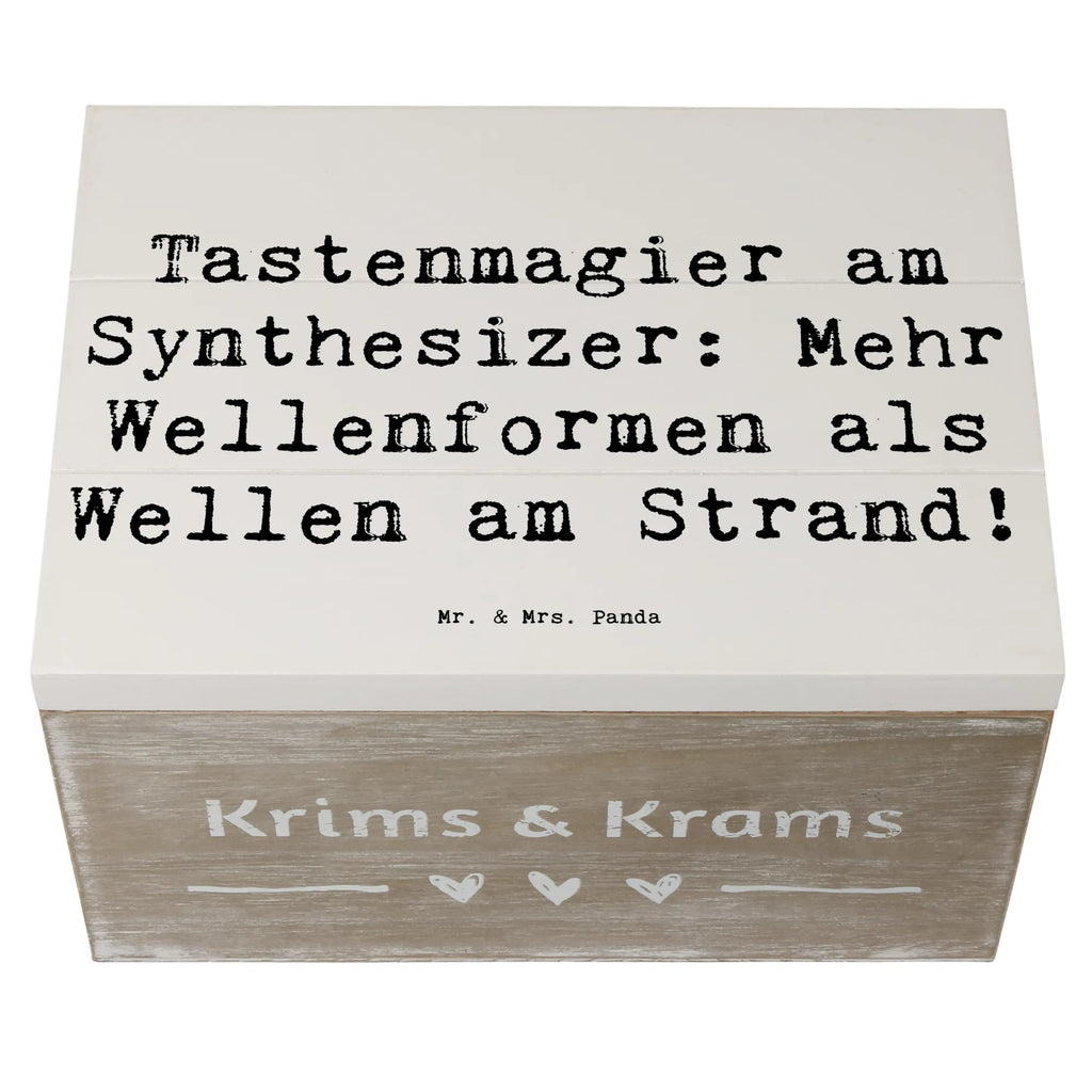 Holzkiste Spruch Synthesizer Magie Holzkiste, Kiste, Schatzkiste, Truhe, Schatulle, XXL, Erinnerungsbox, Erinnerungskiste, Dekokiste, Aufbewahrungsbox, Geschenkbox, Geschenkdose, Instrumente, Geschenke Musiker, Musikliebhaber