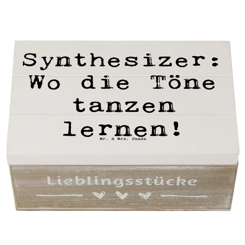 Holzkiste Spruch Synthesizer Tanz Holzkiste, Kiste, Schatzkiste, Truhe, Schatulle, XXL, Erinnerungsbox, Erinnerungskiste, Dekokiste, Aufbewahrungsbox, Geschenkbox, Geschenkdose, Instrumente, Geschenke Musiker, Musikliebhaber