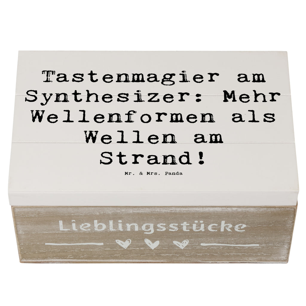 Holzkiste Spruch Synthesizer Magie Holzkiste, Kiste, Schatzkiste, Truhe, Schatulle, XXL, Erinnerungsbox, Erinnerungskiste, Dekokiste, Aufbewahrungsbox, Geschenkbox, Geschenkdose, Instrumente, Geschenke Musiker, Musikliebhaber