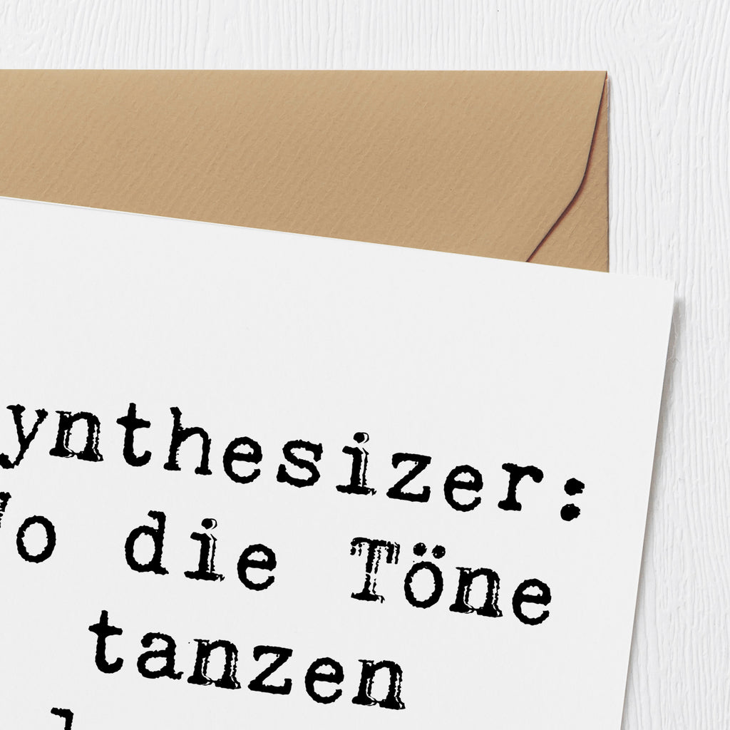 Deluxe Karte Spruch Synthesizer Tanz Karte, Grußkarte, Klappkarte, Einladungskarte, Glückwunschkarte, Hochzeitskarte, Geburtstagskarte, Hochwertige Grußkarte, Hochwertige Klappkarte, Instrumente, Geschenke Musiker, Musikliebhaber