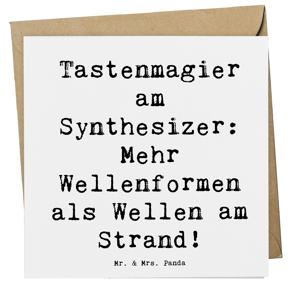 Deluxe Karte Spruch Synthesizer Magie Karte, Grußkarte, Klappkarte, Einladungskarte, Glückwunschkarte, Hochzeitskarte, Geburtstagskarte, Hochwertige Grußkarte, Hochwertige Klappkarte, Instrumente, Geschenke Musiker, Musikliebhaber