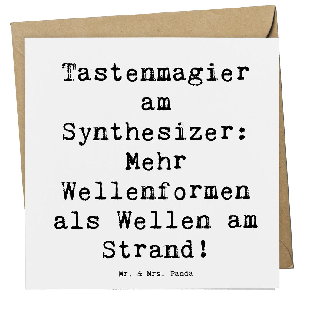 Deluxe Karte Spruch Synthesizer Magie Karte, Grußkarte, Klappkarte, Einladungskarte, Glückwunschkarte, Hochzeitskarte, Geburtstagskarte, Hochwertige Grußkarte, Hochwertige Klappkarte, Instrumente, Geschenke Musiker, Musikliebhaber