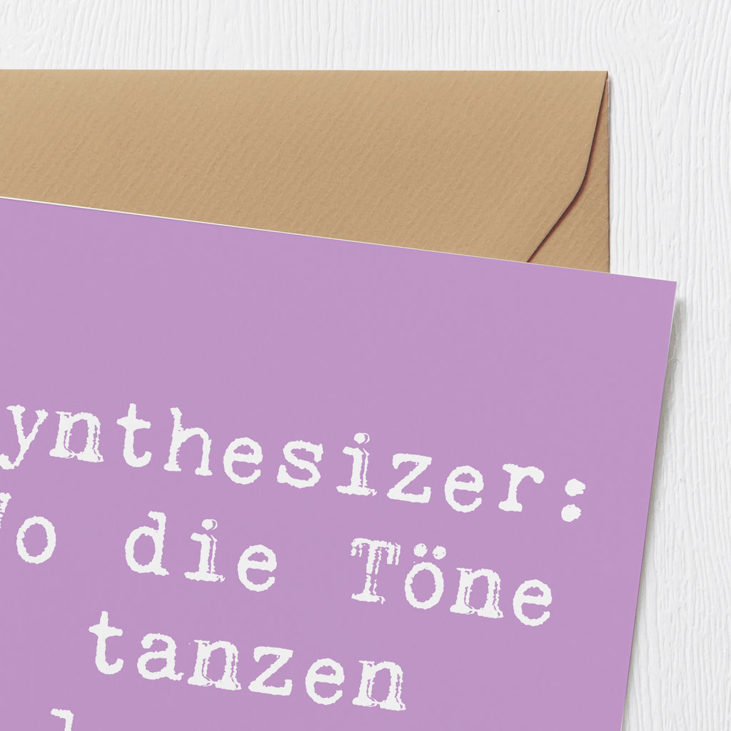 Deluxe Karte Spruch Synthesizer Tanz Karte, Grußkarte, Klappkarte, Einladungskarte, Glückwunschkarte, Hochzeitskarte, Geburtstagskarte, Hochwertige Grußkarte, Hochwertige Klappkarte, Instrumente, Geschenke Musiker, Musikliebhaber