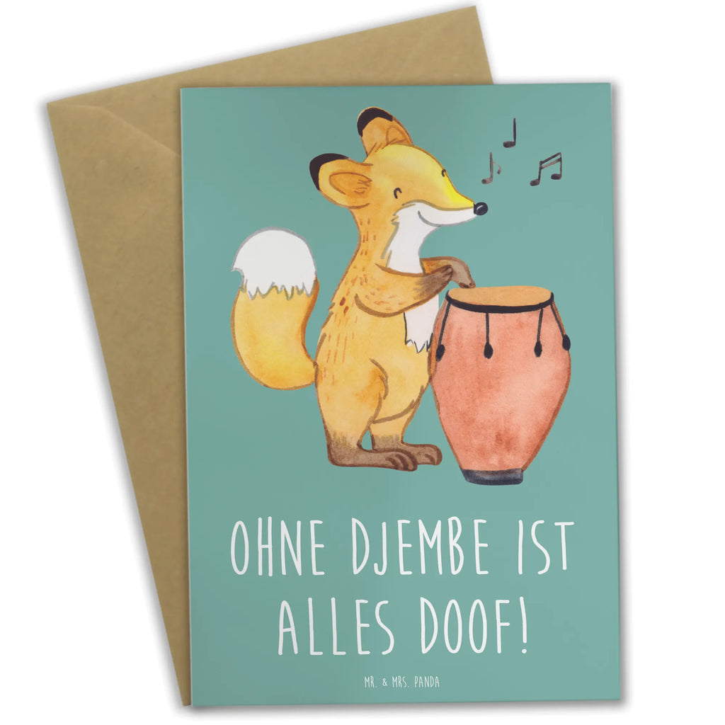 Grußkarte Djembe Freude Grußkarte, Klappkarte, Einladungskarte, Glückwunschkarte, Hochzeitskarte, Geburtstagskarte, Karte, Ansichtskarten, Instrumente, Geschenke Musiker, Musikliebhaber