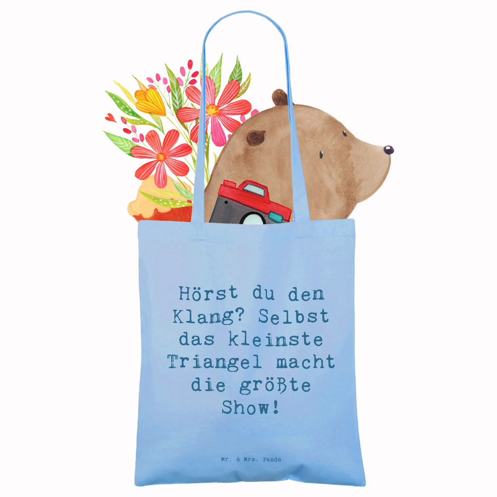 Tragetasche Spruch Triangel Klang Beuteltasche, Beutel, Einkaufstasche, Jutebeutel, Stoffbeutel, Tasche, Shopper, Umhängetasche, Strandtasche, Schultertasche, Stofftasche, Tragetasche, Badetasche, Jutetasche, Einkaufstüte, Laptoptasche, Instrumente, Geschenke Musiker, Musikliebhaber