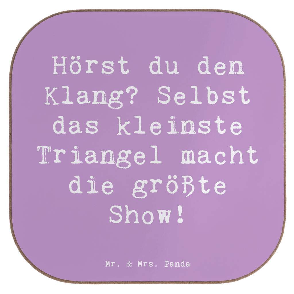 Untersetzer Spruch Triangel Klang