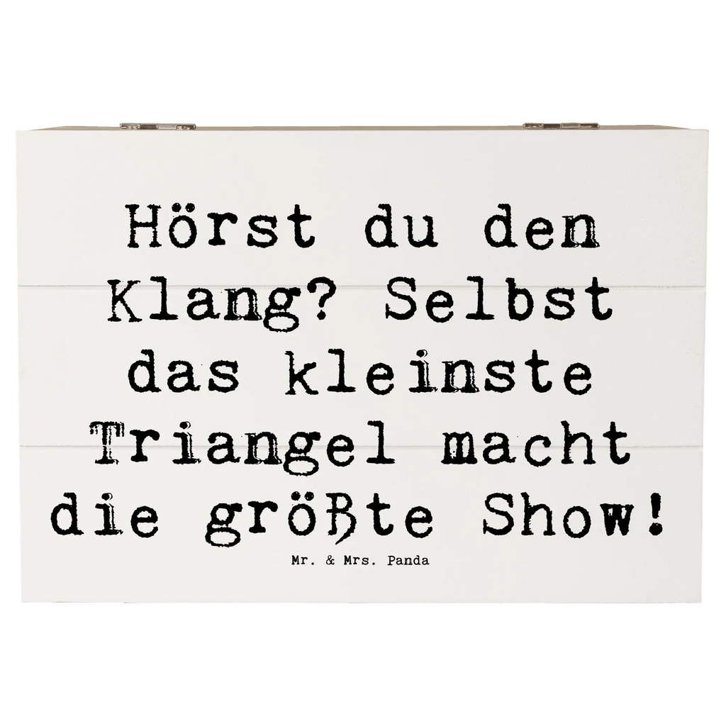 Holzkiste Spruch Triangel Klang Holzkiste, Kiste, Schatzkiste, Truhe, Schatulle, XXL, Erinnerungsbox, Erinnerungskiste, Dekokiste, Aufbewahrungsbox, Geschenkbox, Geschenkdose, Instrumente, Geschenke Musiker, Musikliebhaber