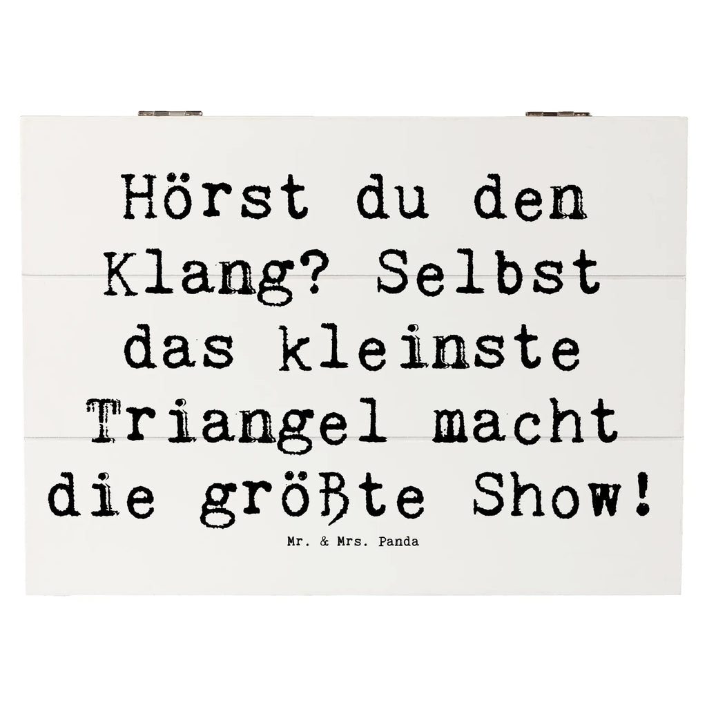 Holzkiste Spruch Triangel Klang Holzkiste, Kiste, Schatzkiste, Truhe, Schatulle, XXL, Erinnerungsbox, Erinnerungskiste, Dekokiste, Aufbewahrungsbox, Geschenkbox, Geschenkdose, Instrumente, Geschenke Musiker, Musikliebhaber