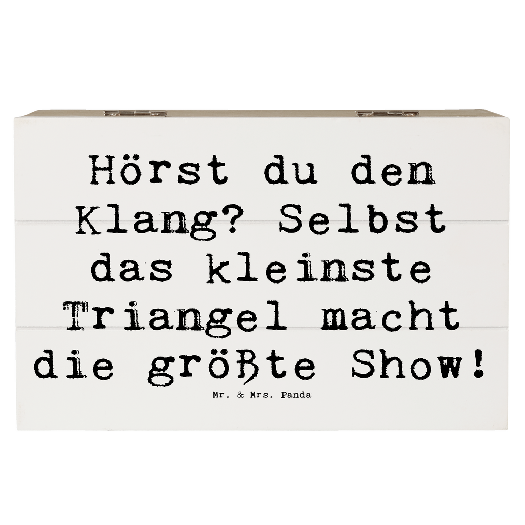 Holzkiste Spruch Triangel Klang Holzkiste, Kiste, Schatzkiste, Truhe, Schatulle, XXL, Erinnerungsbox, Erinnerungskiste, Dekokiste, Aufbewahrungsbox, Geschenkbox, Geschenkdose, Instrumente, Geschenke Musiker, Musikliebhaber