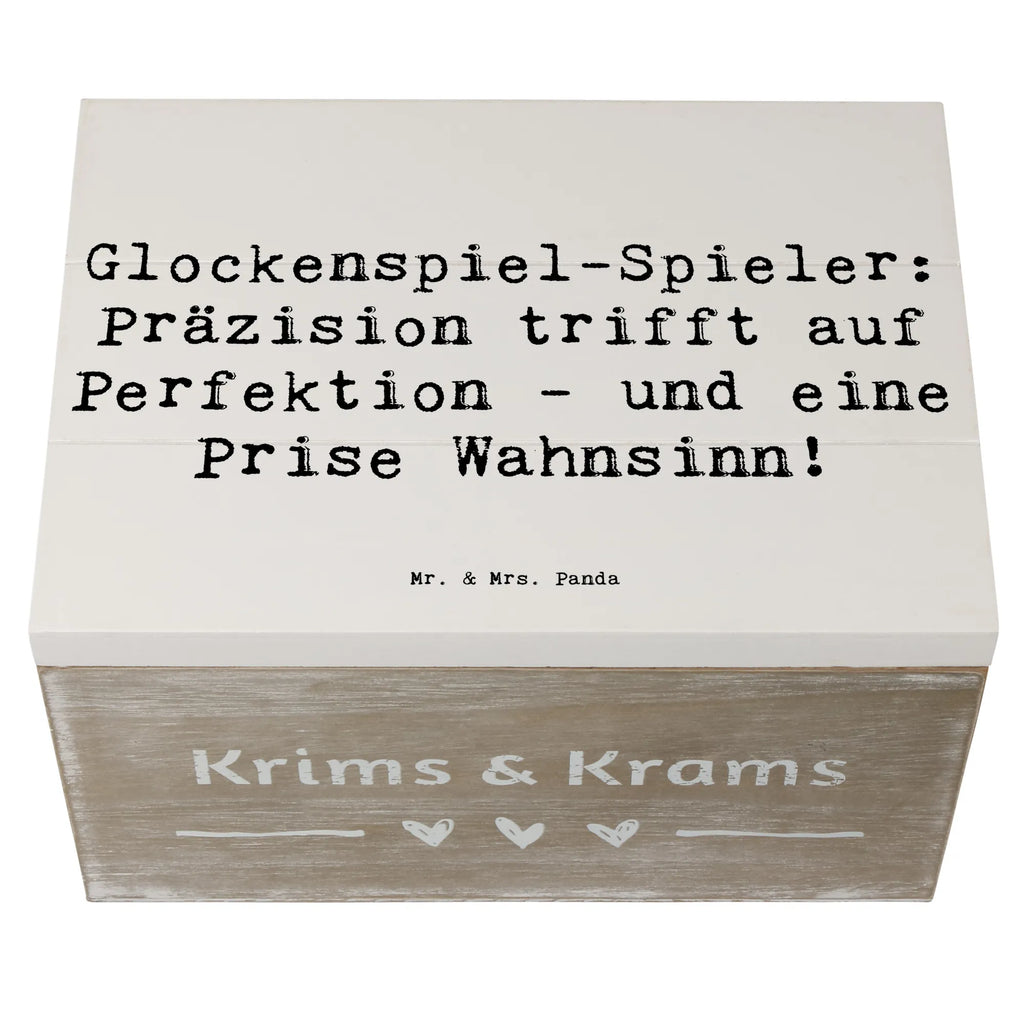 Holzkiste Spruch Glockenspiel Kultur Holzkiste, Kiste, Schatzkiste, Truhe, Schatulle, XXL, Erinnerungsbox, Erinnerungskiste, Dekokiste, Aufbewahrungsbox, Geschenkbox, Geschenkdose, Instrumente, Geschenke Musiker, Musikliebhaber