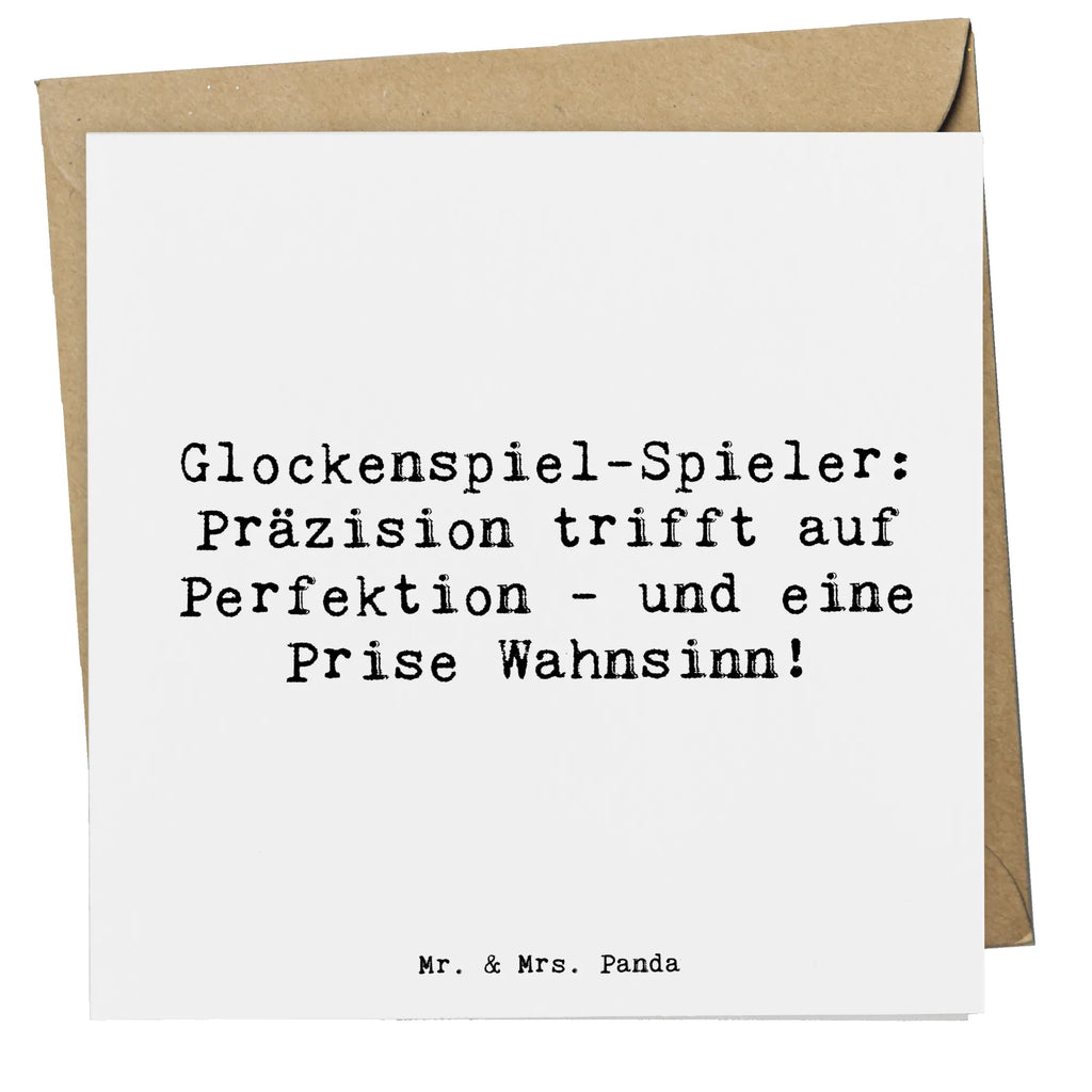 Deluxe Karte Spruch Glockenspiel Kultur Karte, Grußkarte, Klappkarte, Einladungskarte, Glückwunschkarte, Hochzeitskarte, Geburtstagskarte, Hochwertige Grußkarte, Hochwertige Klappkarte, Instrumente, Geschenke Musiker, Musikliebhaber