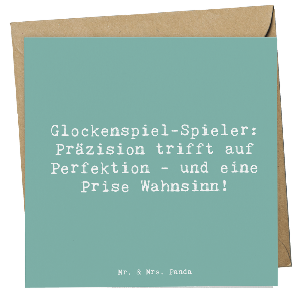 Deluxe Karte Spruch Glockenspiel Kultur Karte, Grußkarte, Klappkarte, Einladungskarte, Glückwunschkarte, Hochzeitskarte, Geburtstagskarte, Hochwertige Grußkarte, Hochwertige Klappkarte, Instrumente, Geschenke Musiker, Musikliebhaber