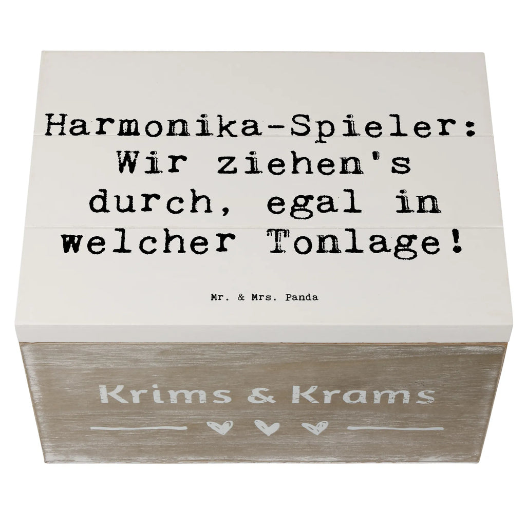 Holzkiste Spruch Harmonika Spieler Holzkiste, Kiste, Schatzkiste, Truhe, Schatulle, XXL, Erinnerungsbox, Erinnerungskiste, Dekokiste, Aufbewahrungsbox, Geschenkbox, Geschenkdose, Instrumente, Geschenke Musiker, Musikliebhaber