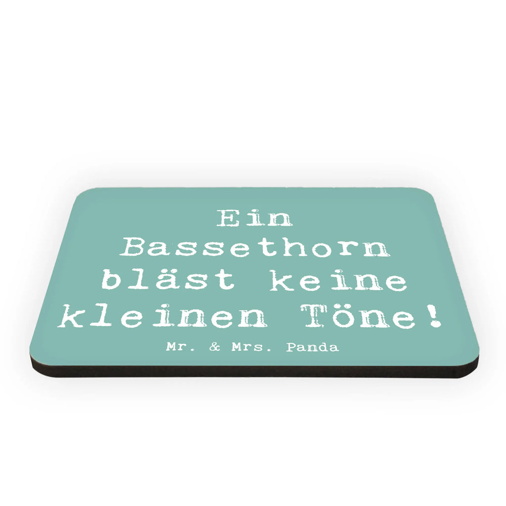 Magnet Spruch Ein Bassethorn bläst keine kleinen Töne! Kühlschrankmagnet, Pinnwandmagnet, Souvenir Magnet, Motivmagnete, Dekomagnet, Whiteboard Magnet, Notiz Magnet, Kühlschrank Dekoration, Instrumente, Geschenke Musiker, Musikliebhaber