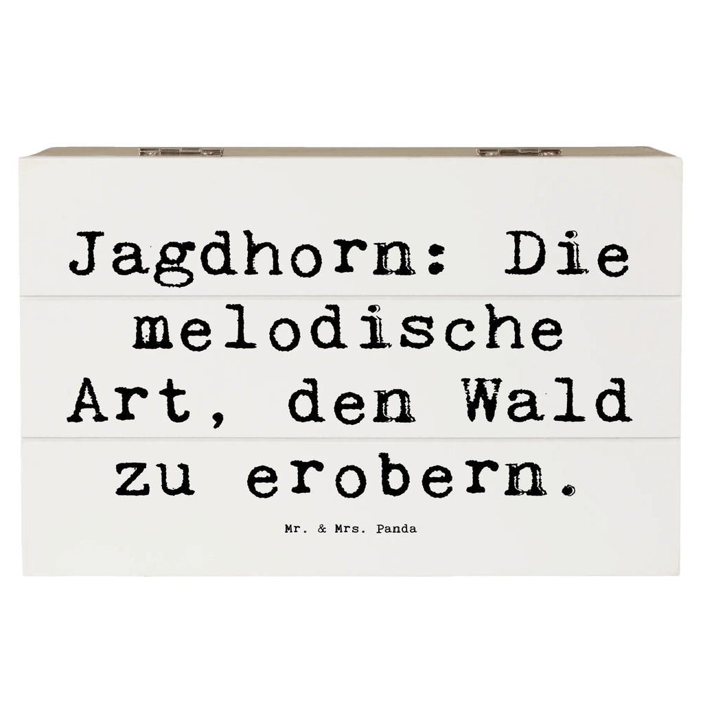 Holzkiste Spruch Jagdhorn Magie Holzkiste, Kiste, Schatzkiste, Truhe, Schatulle, XXL, Erinnerungsbox, Erinnerungskiste, Dekokiste, Aufbewahrungsbox, Geschenkbox, Geschenkdose, Instrumente, Geschenke Musiker, Musikliebhaber