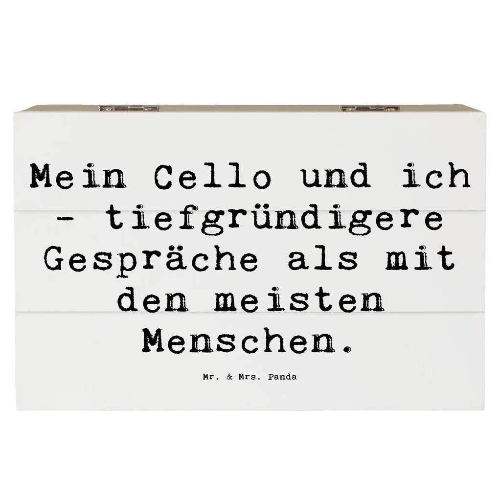 Holzkiste Spruch Violoncello Gespräche Holzkiste, Kiste, Schatzkiste, Truhe, Schatulle, XXL, Erinnerungsbox, Erinnerungskiste, Dekokiste, Aufbewahrungsbox, Geschenkbox, Geschenkdose, Instrumente, Geschenke Musiker, Musikliebhaber