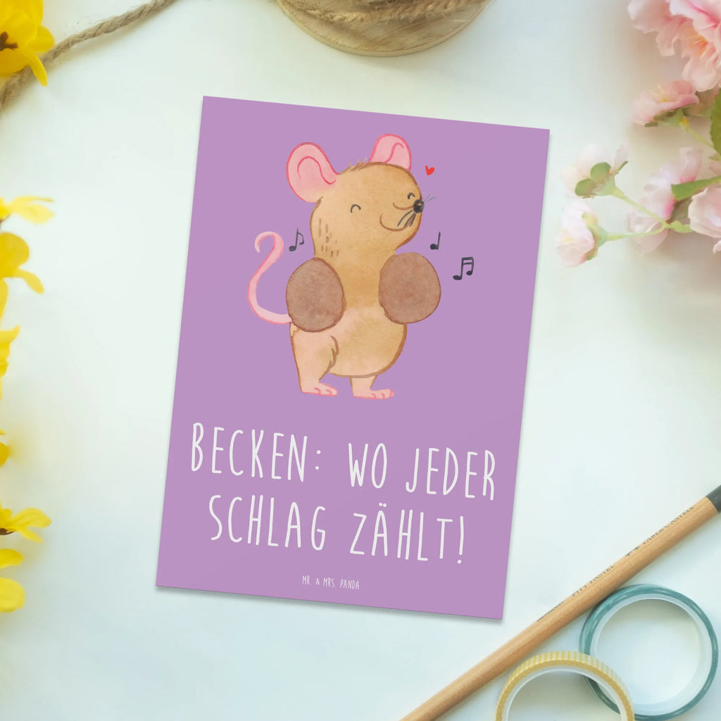 Postkarte Becken Postkarte, Karte, Geschenkkarte, Grußkarte, Einladung, Ansichtskarte, Geburtstagskarte, Einladungskarte, Dankeskarte, Ansichtskarten, Einladung Geburtstag, Einladungskarten Geburtstag, Instrumente, Geschenke Musiker, Musikliebhaber