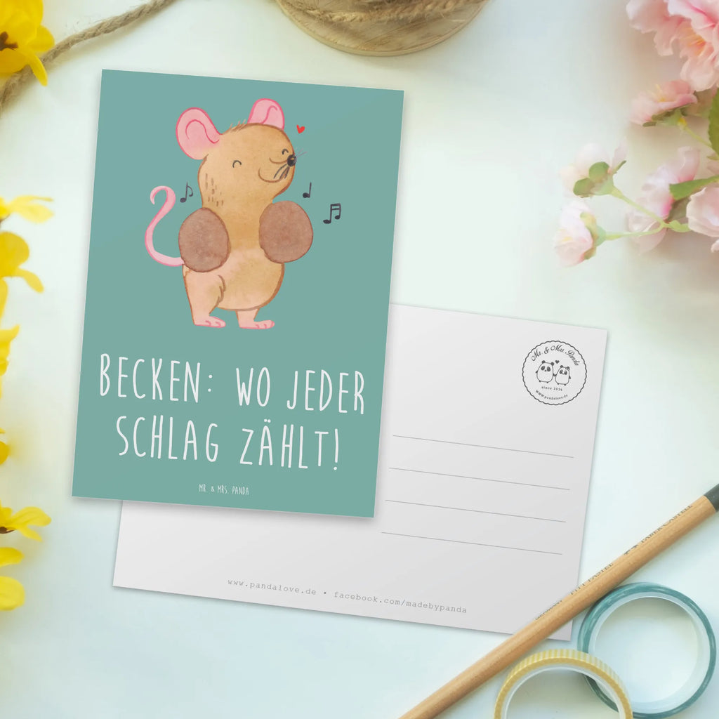 Postkarte Becken Postkarte, Karte, Geschenkkarte, Grußkarte, Einladung, Ansichtskarte, Geburtstagskarte, Einladungskarte, Dankeskarte, Ansichtskarten, Einladung Geburtstag, Einladungskarten Geburtstag, Instrumente, Geschenke Musiker, Musikliebhaber