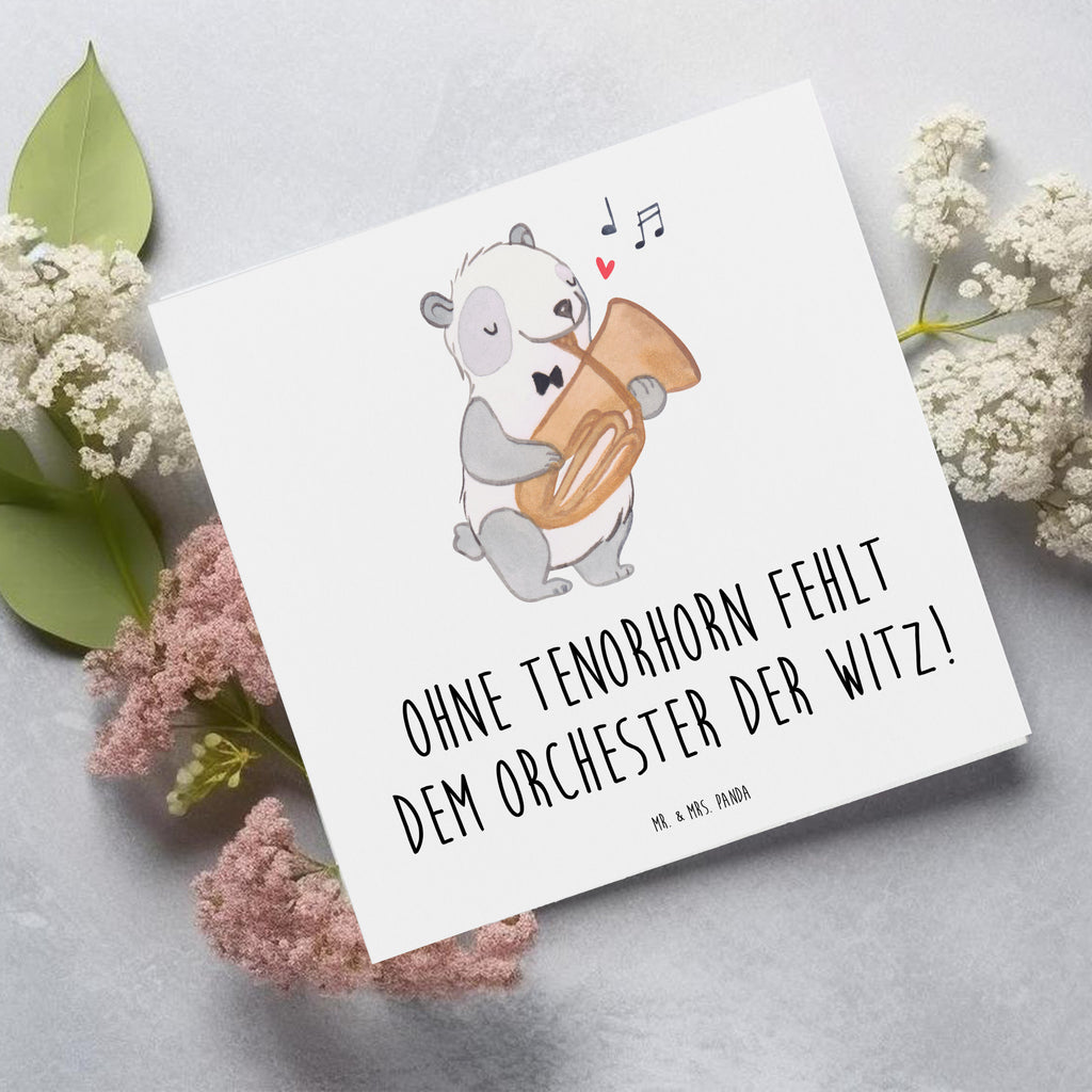 Deluxe Karte Tenorhorn Witz Karte, Grußkarte, Klappkarte, Einladungskarte, Glückwunschkarte, Hochzeitskarte, Geburtstagskarte, Hochwertige Grußkarte, Hochwertige Klappkarte, Instrumente, Geschenke Musiker, Musikliebhaber