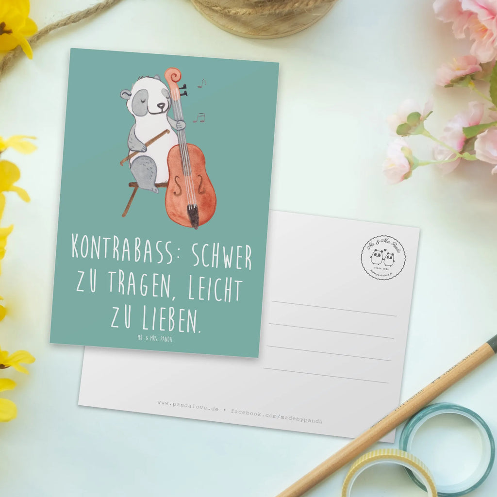 Postkarte Kontrabass Liebe Postkarte, Karte, Geschenkkarte, Grußkarte, Einladung, Ansichtskarte, Geburtstagskarte, Einladungskarte, Dankeskarte, Ansichtskarten, Einladung Geburtstag, Einladungskarten Geburtstag, Instrumente, Geschenke Musiker, Musikliebhaber