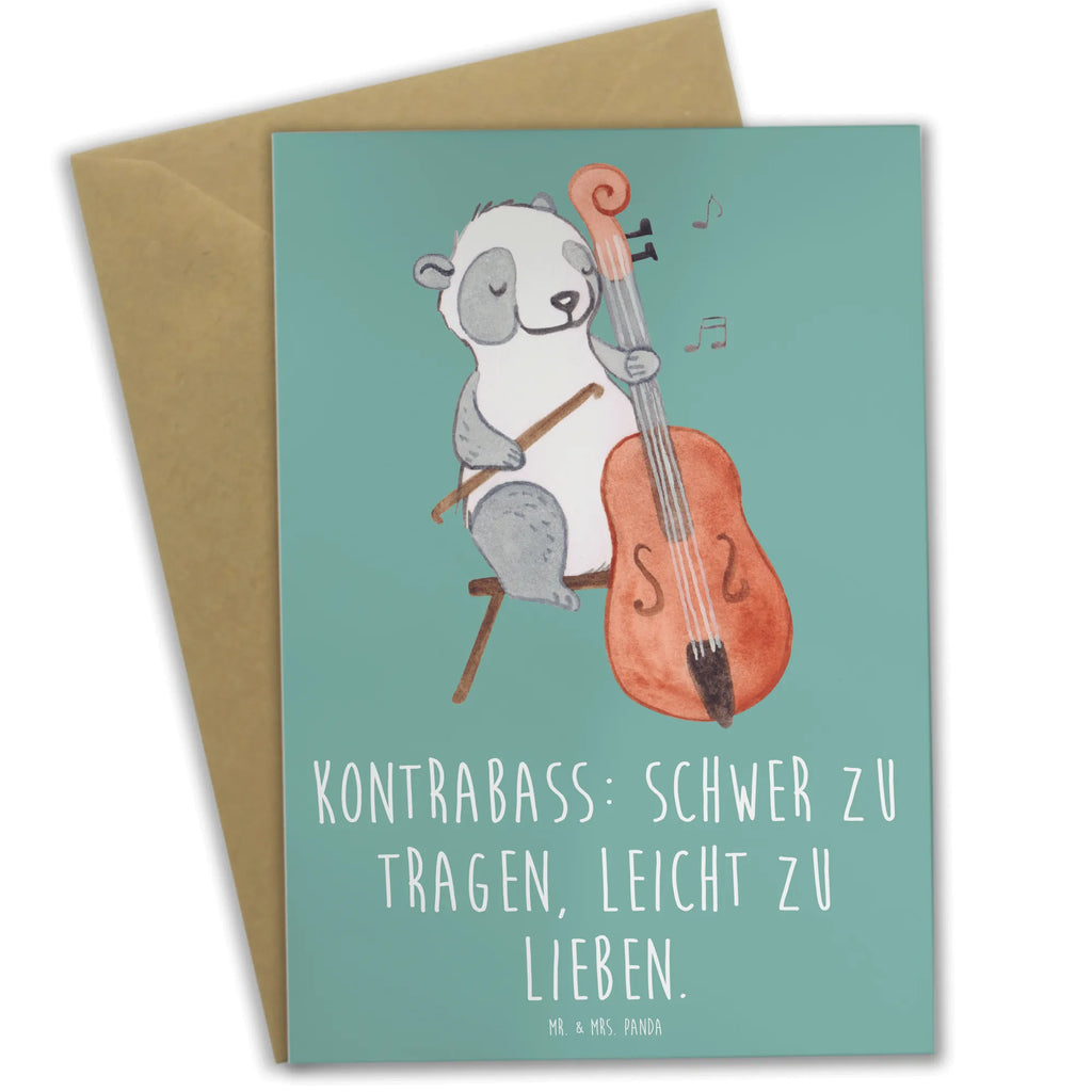 Grußkarte Kontrabass Liebe Grußkarte, Klappkarte, Einladungskarte, Glückwunschkarte, Hochzeitskarte, Geburtstagskarte, Karte, Ansichtskarten, Instrumente, Geschenke Musiker, Musikliebhaber