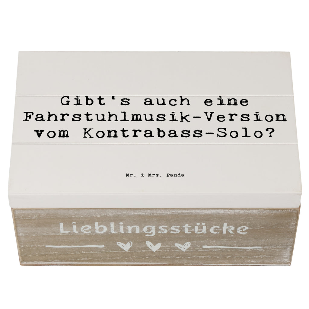 Holzkiste Spruch Kontrabass Solo Holzkiste, Kiste, Schatzkiste, Truhe, Schatulle, XXL, Erinnerungsbox, Erinnerungskiste, Dekokiste, Aufbewahrungsbox, Geschenkbox, Geschenkdose, Instrumente, Geschenke Musiker, Musikliebhaber