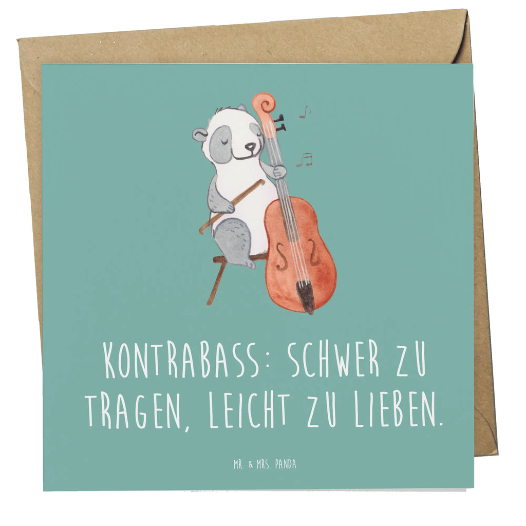 Deluxe Karte Kontrabass Liebe Karte, Grußkarte, Klappkarte, Einladungskarte, Glückwunschkarte, Hochzeitskarte, Geburtstagskarte, Hochwertige Grußkarte, Hochwertige Klappkarte, Instrumente, Geschenke Musiker, Musikliebhaber