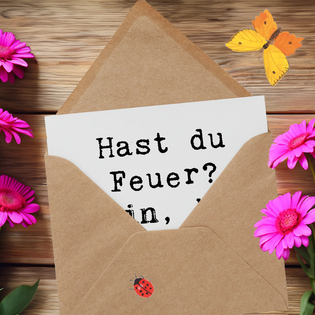 Deluxe Karte Spruch Widder Feuer Karte, Grußkarte, Klappkarte, Einladungskarte, Glückwunschkarte, Hochzeitskarte, Geburtstagskarte, Hochwertige Grußkarte, Hochwertige Klappkarte, Tierkreiszeichen, Sternzeichen, Horoskop, Astrologie, Aszendent