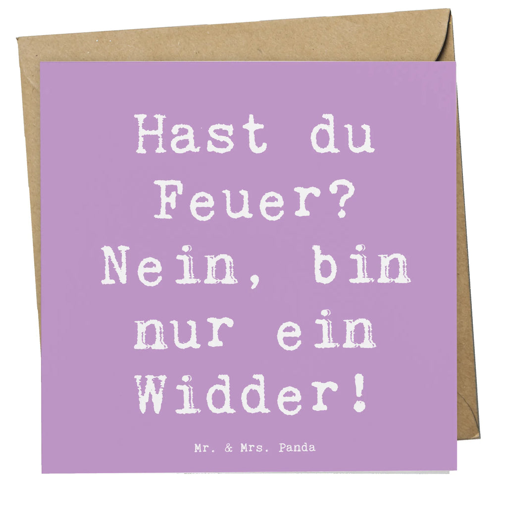 Deluxe Karte Spruch Widder Feuer Karte, Grußkarte, Klappkarte, Einladungskarte, Glückwunschkarte, Hochzeitskarte, Geburtstagskarte, Hochwertige Grußkarte, Hochwertige Klappkarte, Tierkreiszeichen, Sternzeichen, Horoskop, Astrologie, Aszendent