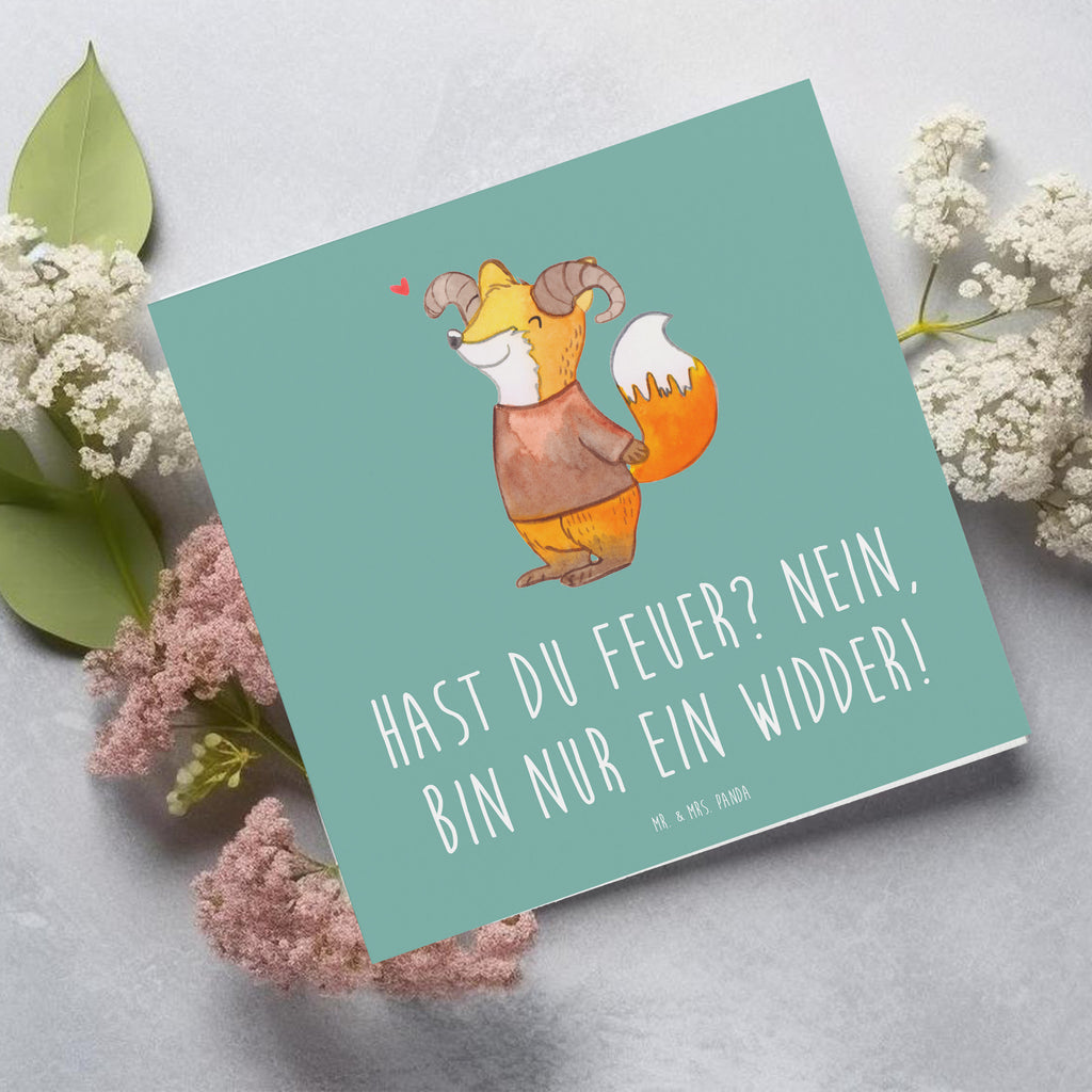 Deluxe Karte Spruch Widder Feuer Karte, Grußkarte, Klappkarte, Einladungskarte, Glückwunschkarte, Hochzeitskarte, Geburtstagskarte, Hochwertige Grußkarte, Hochwertige Klappkarte, Tierkreiszeichen, Sternzeichen, Horoskop, Astrologie, Aszendent