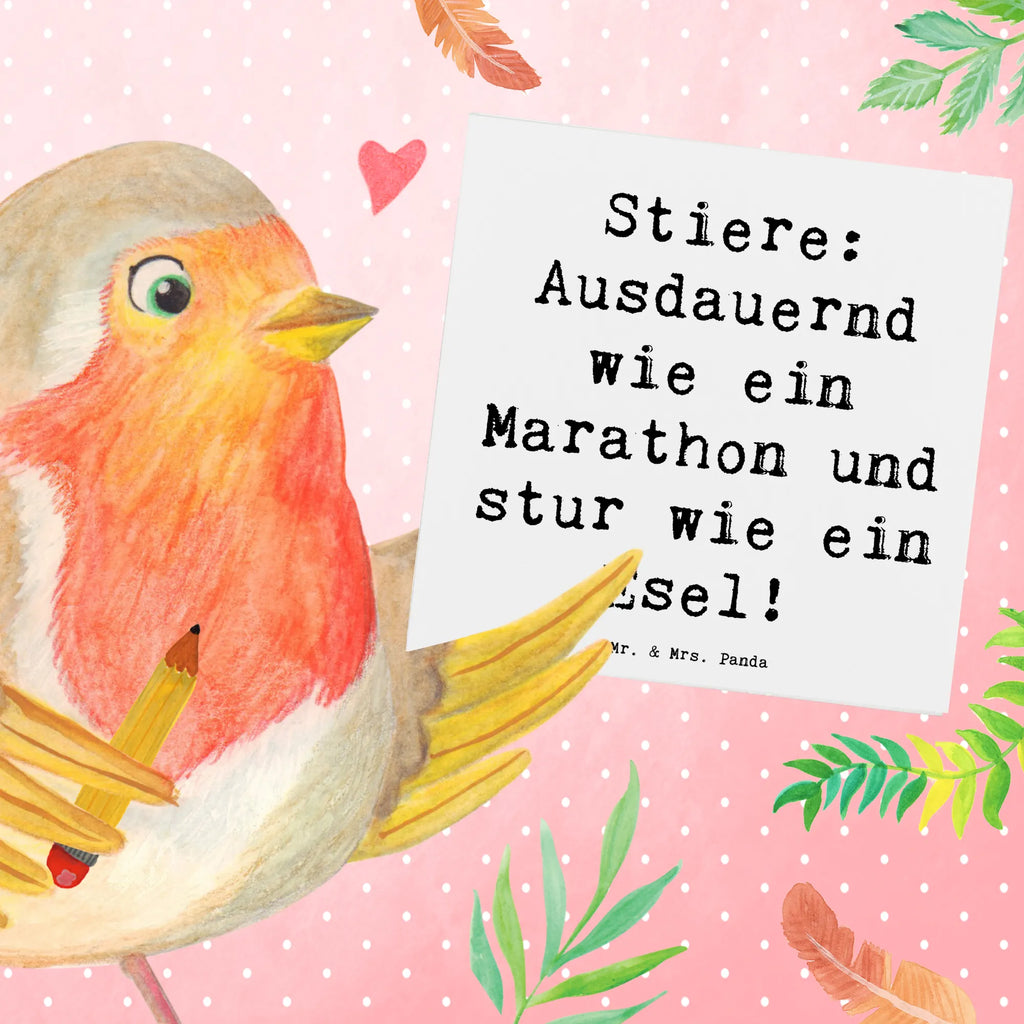 Deluxe Karte Spruch Starker Stier Karte, Grußkarte, Klappkarte, Einladungskarte, Glückwunschkarte, Hochzeitskarte, Geburtstagskarte, Hochwertige Grußkarte, Hochwertige Klappkarte, Tierkreiszeichen, Sternzeichen, Horoskop, Astrologie, Aszendent