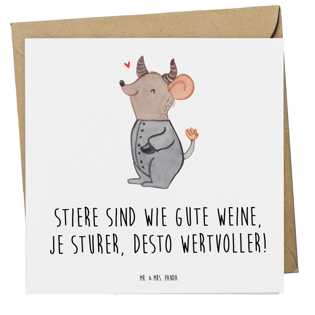 Deluxe Karte Spruch Sturer Stier Karte, Grußkarte, Klappkarte, Einladungskarte, Glückwunschkarte, Hochzeitskarte, Geburtstagskarte, Hochwertige Grußkarte, Hochwertige Klappkarte, Tierkreiszeichen, Sternzeichen, Horoskop, Astrologie, Aszendent