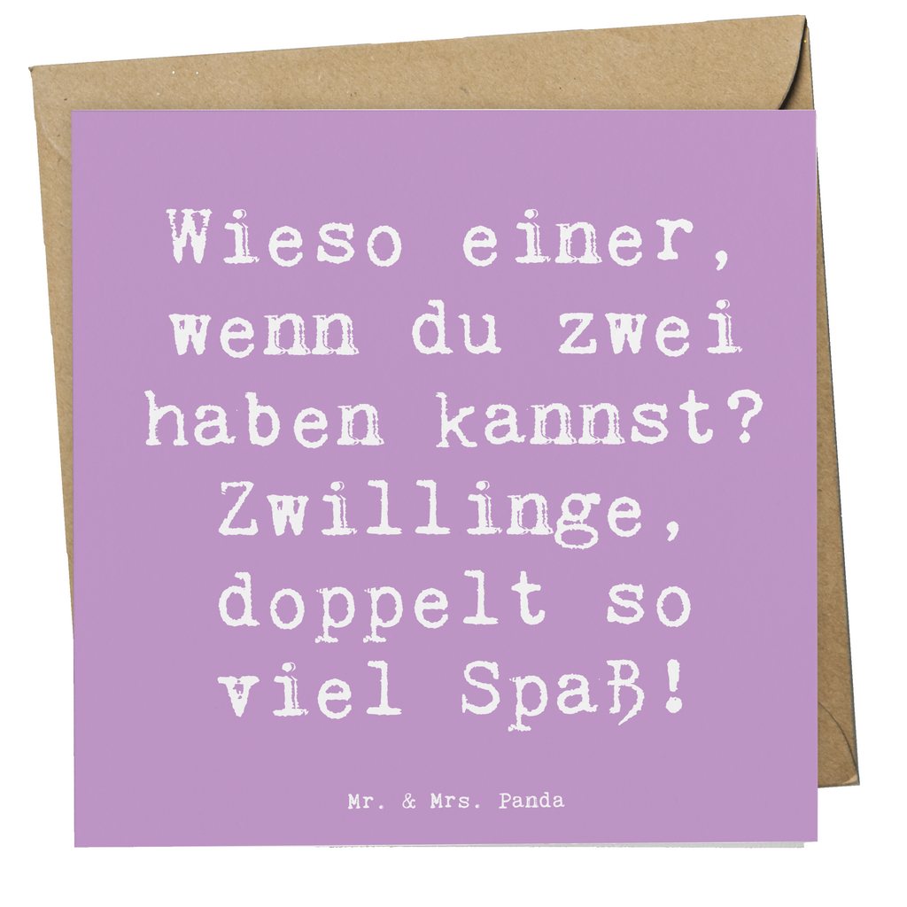 Deluxe Karte Spruch Zwillinge Spaß Karte, Grußkarte, Klappkarte, Einladungskarte, Glückwunschkarte, Hochzeitskarte, Geburtstagskarte, Hochwertige Grußkarte, Hochwertige Klappkarte, Tierkreiszeichen, Sternzeichen, Horoskop, Astrologie, Aszendent