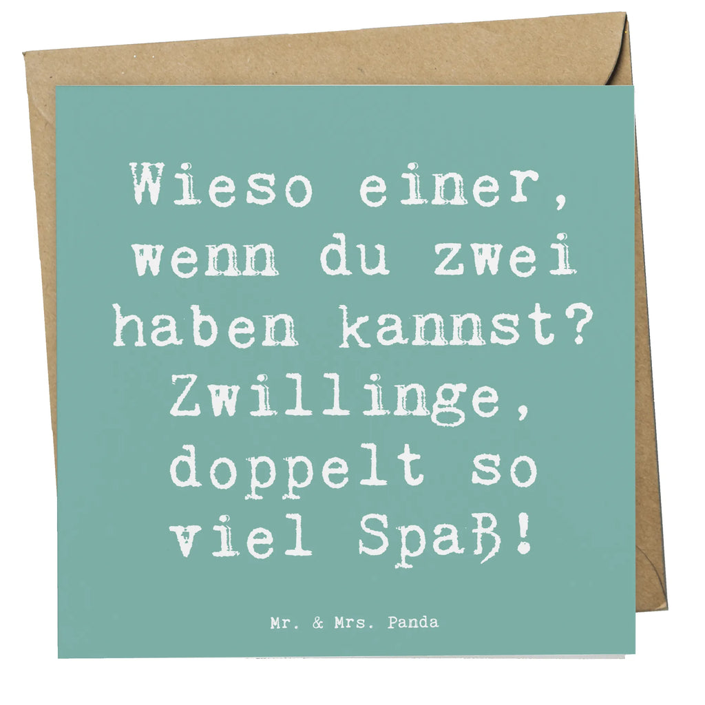 Deluxe Karte Spruch Zwillinge Spaß Karte, Grußkarte, Klappkarte, Einladungskarte, Glückwunschkarte, Hochzeitskarte, Geburtstagskarte, Hochwertige Grußkarte, Hochwertige Klappkarte, Tierkreiszeichen, Sternzeichen, Horoskop, Astrologie, Aszendent