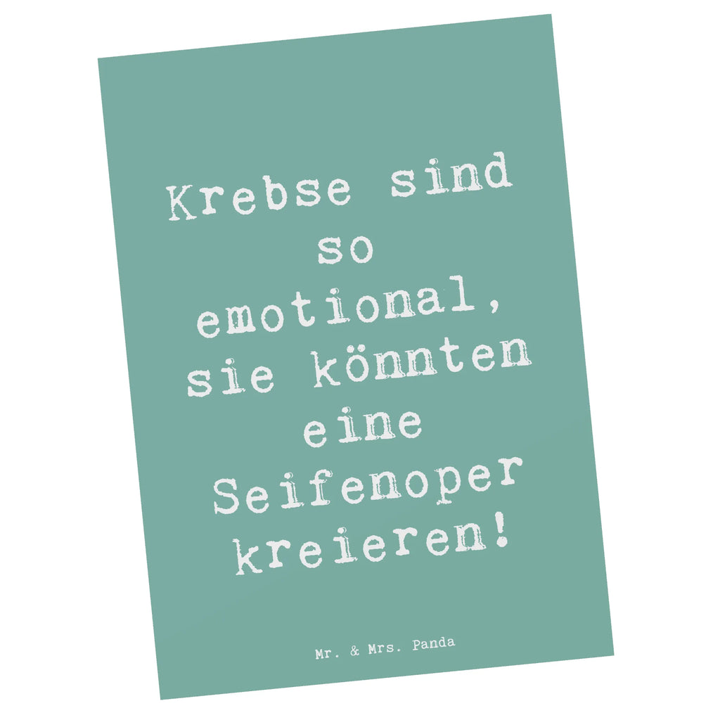 Postkarte Spruch Emotionaler Krebs Postkarte, Karte, Geschenkkarte, Grußkarte, Einladung, Ansichtskarte, Geburtstagskarte, Einladungskarte, Dankeskarte, Ansichtskarten, Einladung Geburtstag, Einladungskarten Geburtstag, Tierkreiszeichen, Sternzeichen, Horoskop, Astrologie, Aszendent