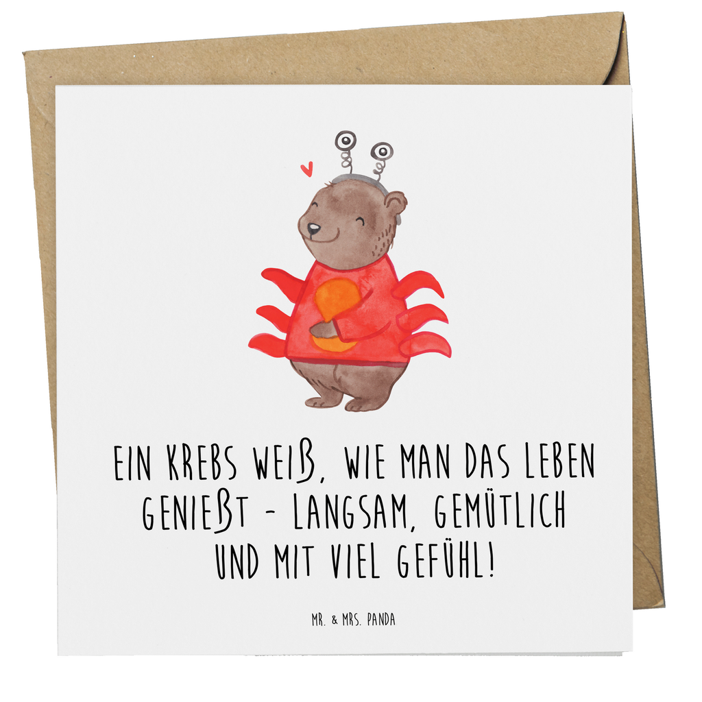 Deluxe Karte Spruch Krebs Genießer Karte, Grußkarte, Klappkarte, Einladungskarte, Glückwunschkarte, Hochzeitskarte, Geburtstagskarte, Hochwertige Grußkarte, Hochwertige Klappkarte, Tierkreiszeichen, Sternzeichen, Horoskop, Astrologie, Aszendent