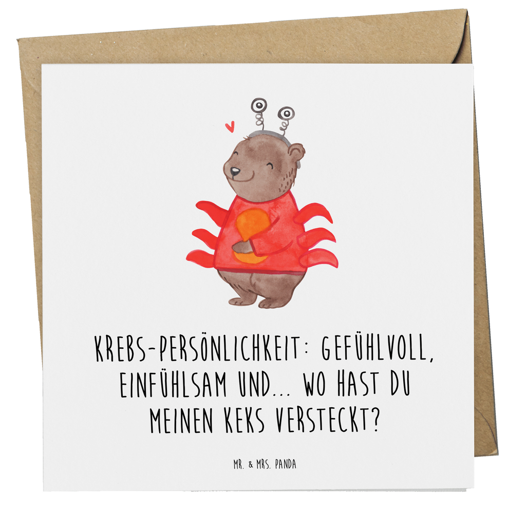 Deluxe Karte Spruch Krebs Gefühlswelt Karte, Grußkarte, Klappkarte, Einladungskarte, Glückwunschkarte, Hochzeitskarte, Geburtstagskarte, Hochwertige Grußkarte, Hochwertige Klappkarte, Tierkreiszeichen, Sternzeichen, Horoskop, Astrologie, Aszendent