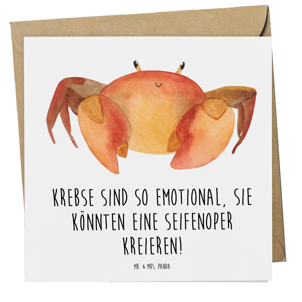 Deluxe Karte Spruch Emotionaler Krebs Karte, Grußkarte, Klappkarte, Einladungskarte, Glückwunschkarte, Hochzeitskarte, Geburtstagskarte, Hochwertige Grußkarte, Hochwertige Klappkarte, Tierkreiszeichen, Sternzeichen, Horoskop, Astrologie, Aszendent