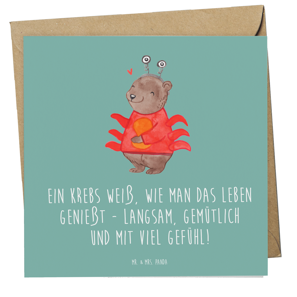 Deluxe Karte Spruch Krebs Genießer Karte, Grußkarte, Klappkarte, Einladungskarte, Glückwunschkarte, Hochzeitskarte, Geburtstagskarte, Hochwertige Grußkarte, Hochwertige Klappkarte, Tierkreiszeichen, Sternzeichen, Horoskop, Astrologie, Aszendent