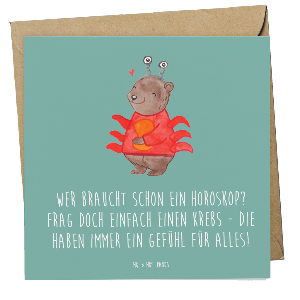 Deluxe Karte Spruch Krebs Gefühl Karte, Grußkarte, Klappkarte, Einladungskarte, Glückwunschkarte, Hochzeitskarte, Geburtstagskarte, Hochwertige Grußkarte, Hochwertige Klappkarte, Tierkreiszeichen, Sternzeichen, Horoskop, Astrologie, Aszendent