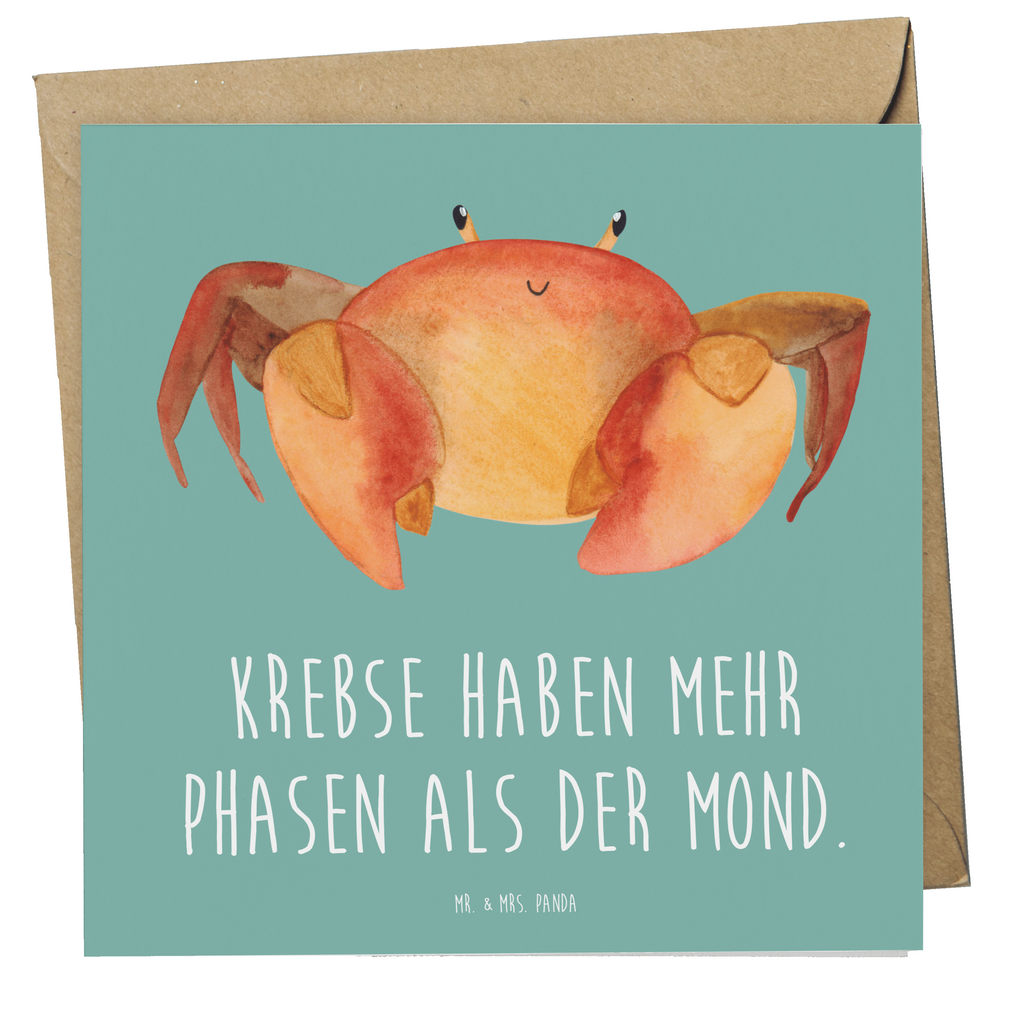 Deluxe Karte Spruch Krebs Phasen Karte, Grußkarte, Klappkarte, Einladungskarte, Glückwunschkarte, Hochzeitskarte, Geburtstagskarte, Hochwertige Grußkarte, Hochwertige Klappkarte, Tierkreiszeichen, Sternzeichen, Horoskop, Astrologie, Aszendent