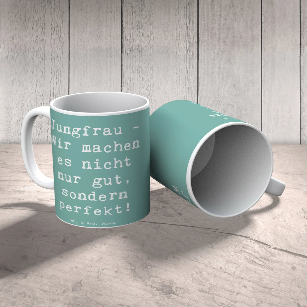 Tasse Spruch Jungfrau Perfektion Tasse, Kaffeetasse, Teetasse, Becher, Kaffeebecher, Teebecher, Keramiktasse, Porzellantasse, Büro Tasse, Geschenk Tasse, Tasse Sprüche, Tasse Motive, Kaffeetassen, Tasse bedrucken, Designer Tasse, Cappuccino Tassen, Schöne Teetassen, Tierkreiszeichen, Sternzeichen, Horoskop, Astrologie, Aszendent