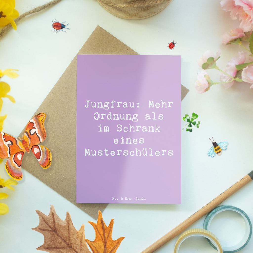 Grußkarte Spruch Jungfrau Ordnung Grußkarte, Klappkarte, Einladungskarte, Glückwunschkarte, Hochzeitskarte, Geburtstagskarte, Karte, Ansichtskarten, Tierkreiszeichen, Sternzeichen, Horoskop, Astrologie, Aszendent