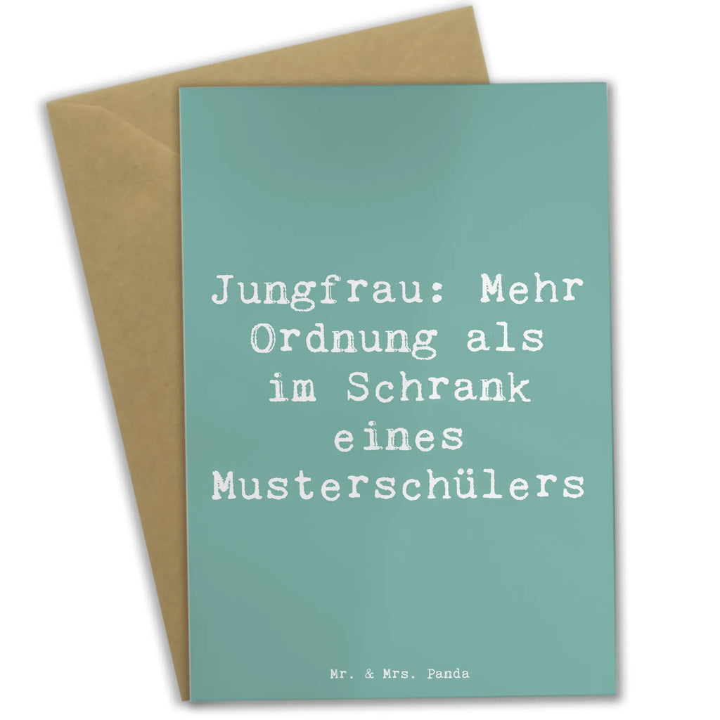 Grußkarte Spruch Jungfrau Ordnung Grußkarte, Klappkarte, Einladungskarte, Glückwunschkarte, Hochzeitskarte, Geburtstagskarte, Karte, Ansichtskarten, Tierkreiszeichen, Sternzeichen, Horoskop, Astrologie, Aszendent