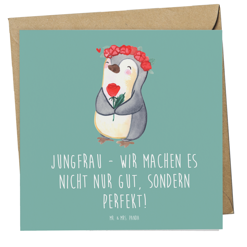 Deluxe Karte Spruch Jungfrau Perfektion Karte, Grußkarte, Klappkarte, Einladungskarte, Glückwunschkarte, Hochzeitskarte, Geburtstagskarte, Hochwertige Grußkarte, Hochwertige Klappkarte, Tierkreiszeichen, Sternzeichen, Horoskop, Astrologie, Aszendent